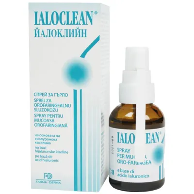 Ialoclean Spray pentru Mucoasa Orofaringiana, 30ml, FARMA DERMA
