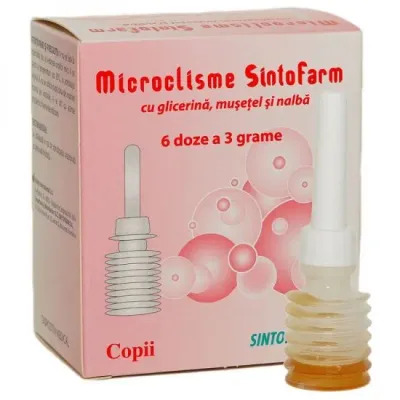 Microclisma Copii cu Glicerina, Musetel si Nalba, Sintofarm
