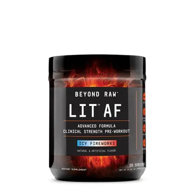 Formula Pre-Workout cu aroma de Icy Fireworks Beyond Raw, 443.6g, GNC
