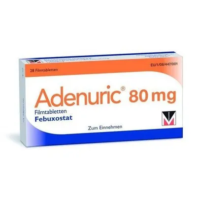 Adenuric 80 mg x 28 compr. film.