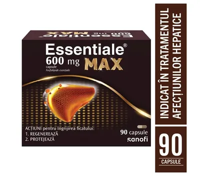 ESSENTIALE MAX 600 mg, 90 Capsule, Opella Healthcare România