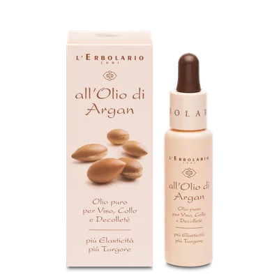 L'Erbolario Ulei cu extract de argan pentru fata si gat, 28ml