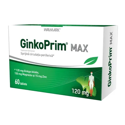 Ginko Prim Max 120 mg, 60 tablete, Walmark