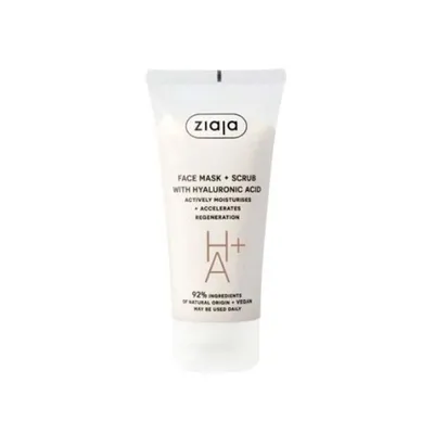 Acid Hialuronic, mască și scrub, 55ml, Ziaja