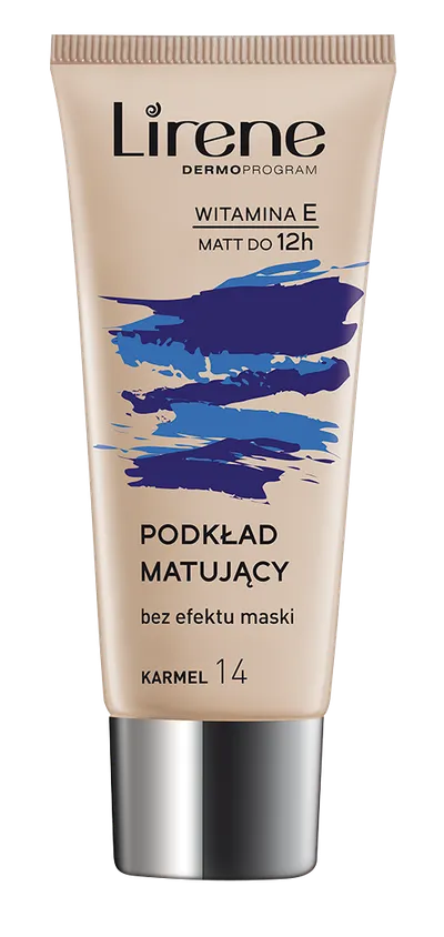 Fluid matifiant Nature Matte Caramel 14, 30ml, Lirene