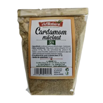 Cardamom macinat, 50g, AdNatura