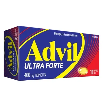Advil Ultra Forte, 400 mg, 10 capsule, Haleon