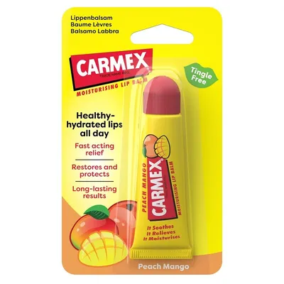CARMEX BALSAM DE BUZE PEACH MANGO TUB 10G