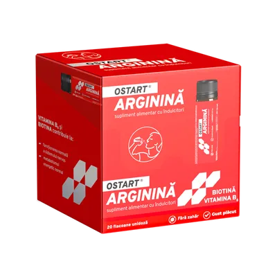 Ostart Arginina metabolism energetic 25ml, 20 flacoane, Fiterman