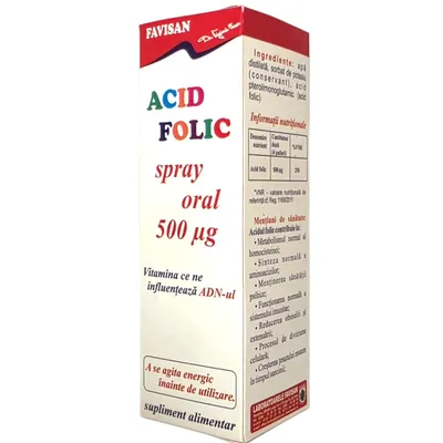 Spray oral cu acid folic, 30 ml, Favisan