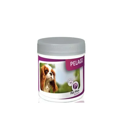 Pet Phos Special Pelage câini – hrană complementară pentru piele și blană, 50 comprimate – Ceva Sante Animale RO