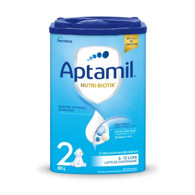 Lapte praf de continuare Nutri-Biotik 2, 6-12 luni, Aptamil