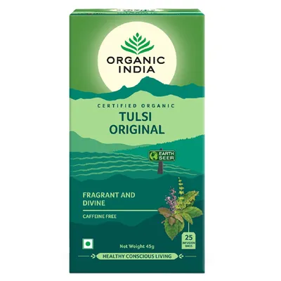 Ceai din busuioc sfant Tulsi Original, 25 plicuri, Organic India