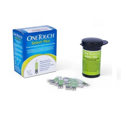 Teste de glicemie Glucometru OneTouch Select Plus, 50 bucati, Lifescan