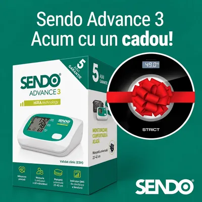 Tensiometru Digital de Braț Advance 3 + Cântar Digital de Bucătărie, Sendo