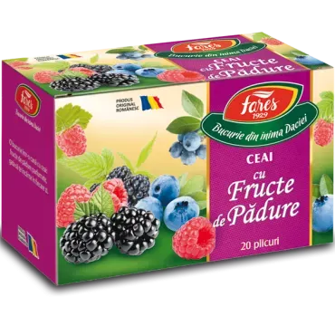 Ceai Fructe de padure, 20 plicuri, Fares