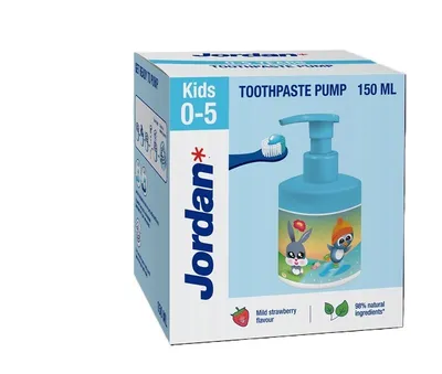 JORDAN PASTA DE DINTI PENTRU COPII 0-5 ANI PUMP STARTER 6 150ML 1000 PPM F