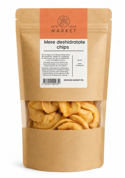 Mere Deshidratate Chips, 150 g, Bio-Market