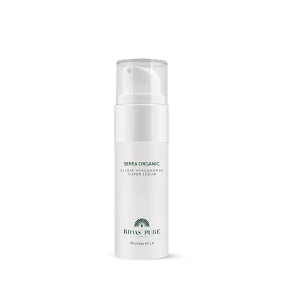 Ser facial Elixir cu acid hialuronic Serea Organic, 30ml, Bioas