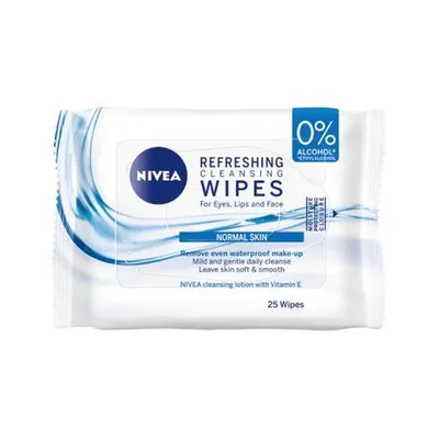 Servetele demachiante pentru ten normal, 25 bucati, Nivea