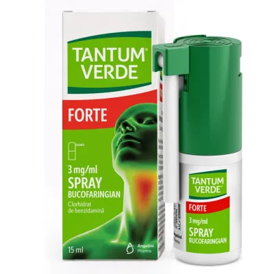 Tantum verde forte spray bucofaringian, 3 mg/ml, Angelini