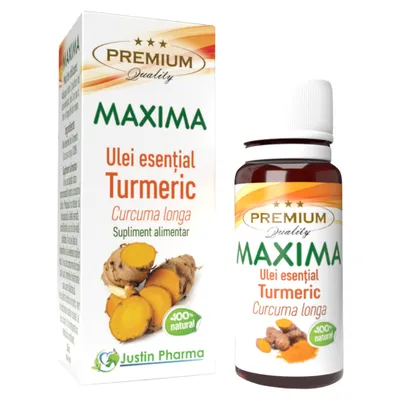 Ulei esential de turmeric Maxima, 10 ml, Justin Pharma