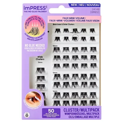 Kit gene false Multi 05 Fuax Mink Volume Impress, 50 bucati, Kiss