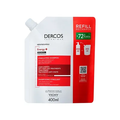 DERCOS SAMPON ENERGY + REFILL 400ML VICHY