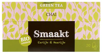 Ceai verde de chia bio, 20 plicuri, Smaakt