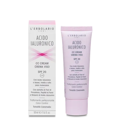 L'Erbolario Crema de fata cu acid hialuronic si caramel SPF20, 50ml