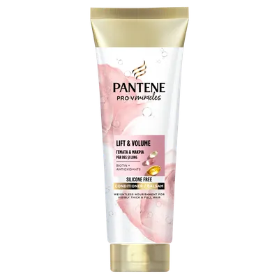 Balsam pentru par cu biotina fara silicon Lift'N'Volume, 160ml, Pantene