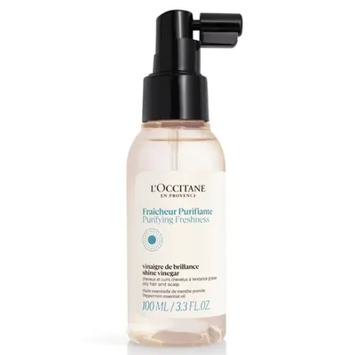 Lotiune de par cu efect de stralucire Purifying Freshness Finish Vinegar, 100 ml, L'Occitane