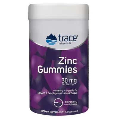 TRACE MINERALS ZINC CU AROMA DE SOC 60 TABLETE GUMATE