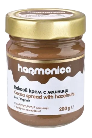 Crema de cacao cu alune Eco, 200g, Harmonica