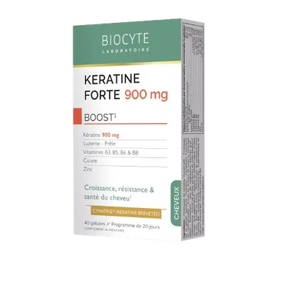 Keratin Forte 900mg, 40 capsule, Biocyte