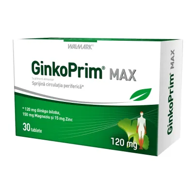 Ginko Prim Max 120 mg, 30 tablete, Walmark