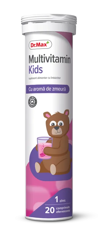 Dr. Max Multivitamin Kids pentru copii, 20 tablete efervescente