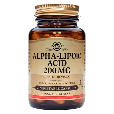 SOLGAR ACID ALPHA LIPOIC 200MG 50 CAPSULE