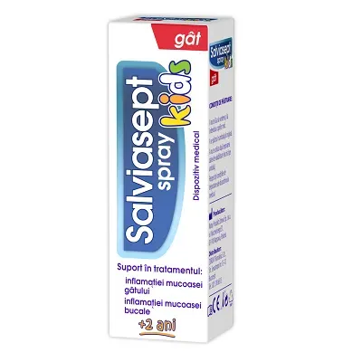 Spray pentru gat Salviasept Kids, 20 ml, Zdrovit