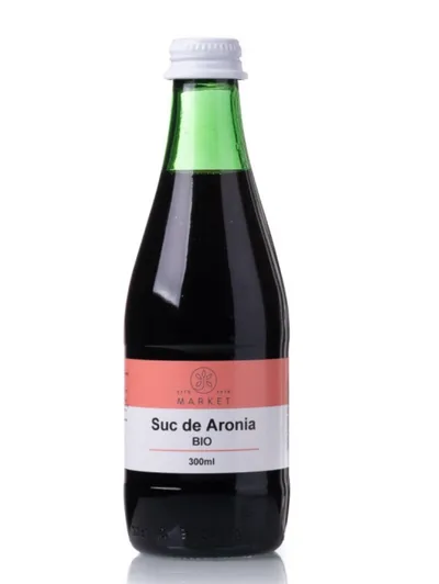 Suc de Aronia Bio 100%, 300 ml, Bio-Market SGR