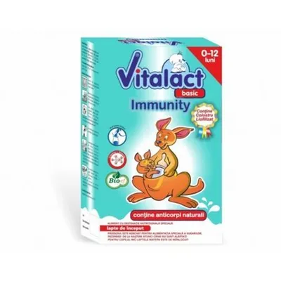 Lapte praf Basic Immunity, incepand de la nastere, 400 g, Vitalact
