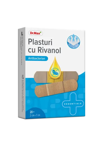 Dr. Max Plasturi cu rivanol 2x7cm, 20 bucati