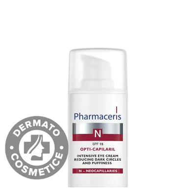 Crema intensiva pentru ochi cu SPF15 Opti-Capilair N, 15ml, Pharmaceris