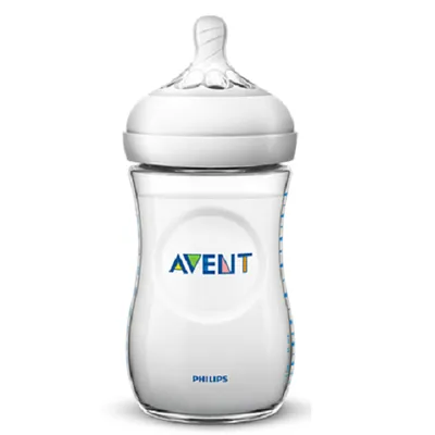 Biberon Natural pentru +1 luna SCF033/17, 260ml, Philips Avent