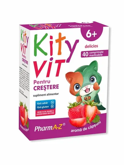Kityvit Crestere, 40 comprimate masticabile, PharmA-Z