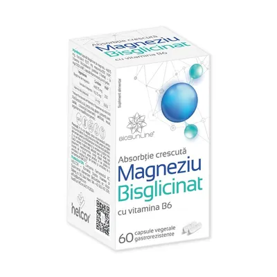 MAGNEZIU BISGLICINAT 60 CAPSULE HELCOR
