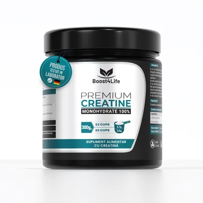 Creatina monohidrata Premium Creatine, 300g, Boost4Life