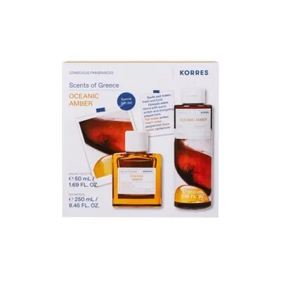 Pachet Oceanic Amber Apa de toaleta 50ml + Gel de dus 250ml, Korres