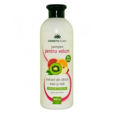 Sampon pentru volum cu extract de citrice, kiwi si mar, 400 ml, Cosmetic Plant