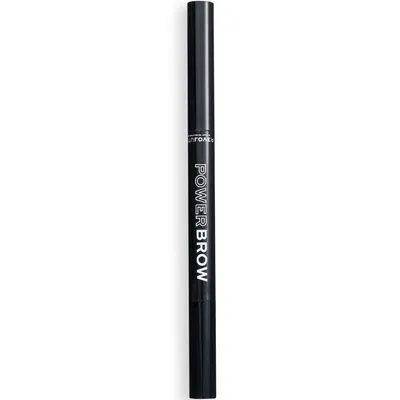 Creion pentru sprancene Relove Power Brow Pencil Brown, 0.3g, Makeup Revolution